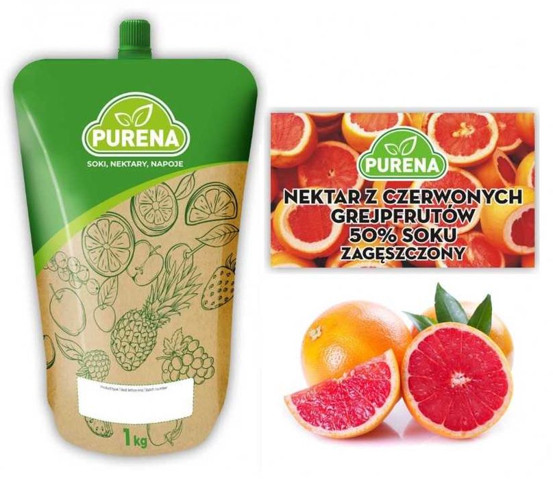 Nektar Purena Z GREJPFRUTÓW koncentratT 1KG - 5 L