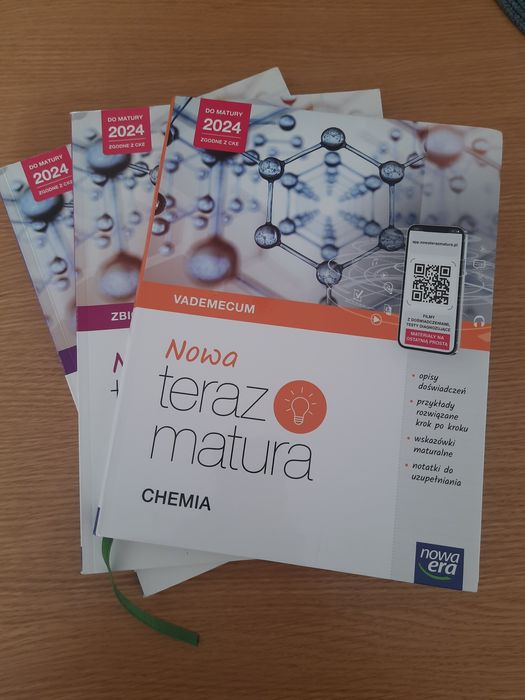 Zbiór zadań maturalnych + vademecum.  Chemia  nowa era . Jak nowe.