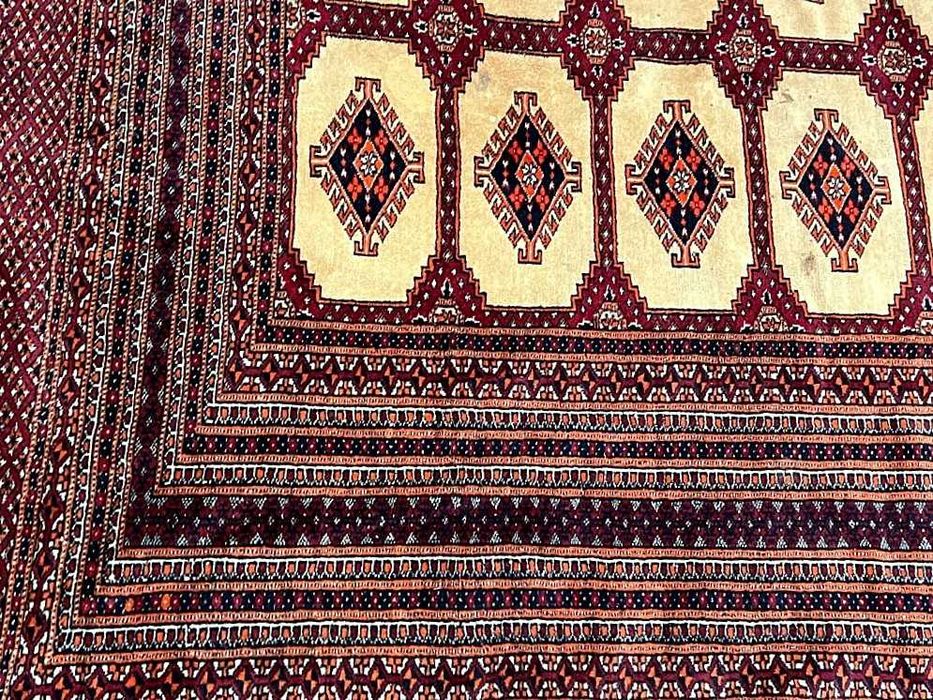 Tapete BOCHARA Paquistanês em lã, 280cm x 190cm (PERFEITO - COMO NOVO)