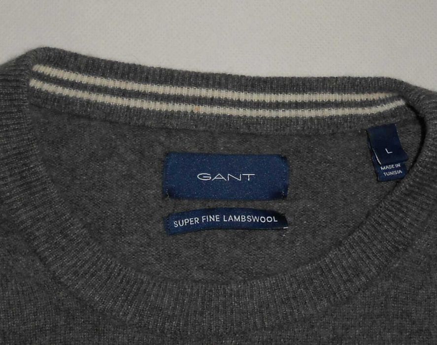 Sweter Gant (L) 100% Lambswool Wełna