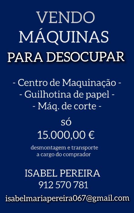 Venda de máquinas