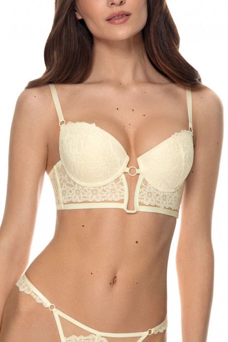 Бюстгальтер - Бюст'є push-up жовтий