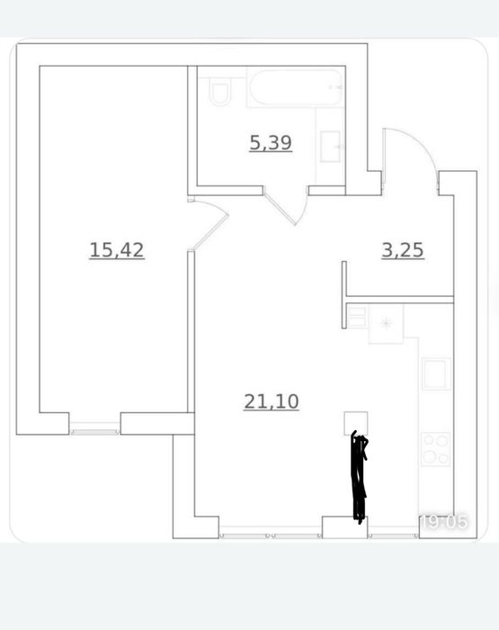 Квартира Desna Park Residence  власник 46м 1-кімнатна