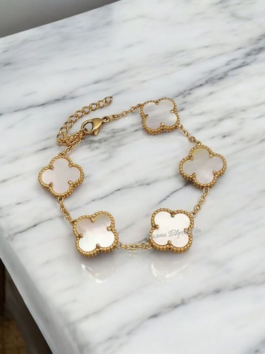 Bransoletka VCA Alhambra – masa perłowa | stal szlachetna | ponadczaso