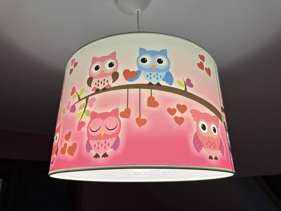 Żyrandol dziecięcy w sowy