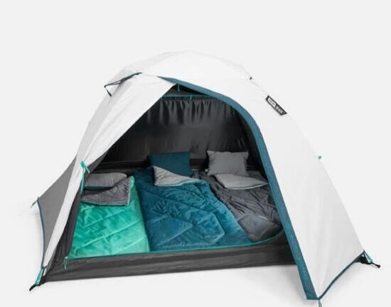 Tenda de campismo 3 pessoas,. MH100 Fresh & Black