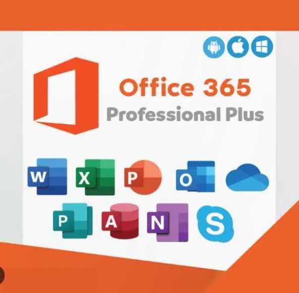 Microsoft Office 365 Pro Plus PL / Konto 5 Urządzeń Dożywotnio