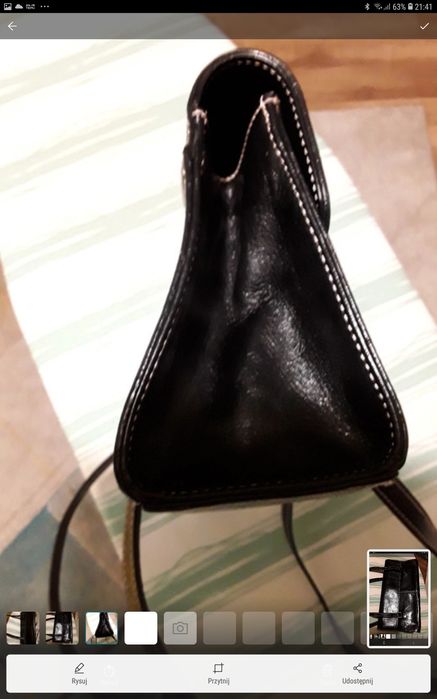 Skórzana torebka na ramię