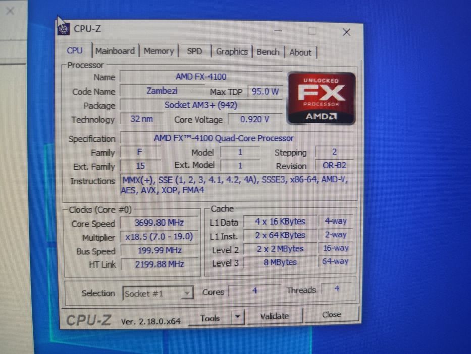 | AMD FX 4100 | 8GB RAM | MSI 76411 ver 3.11 |