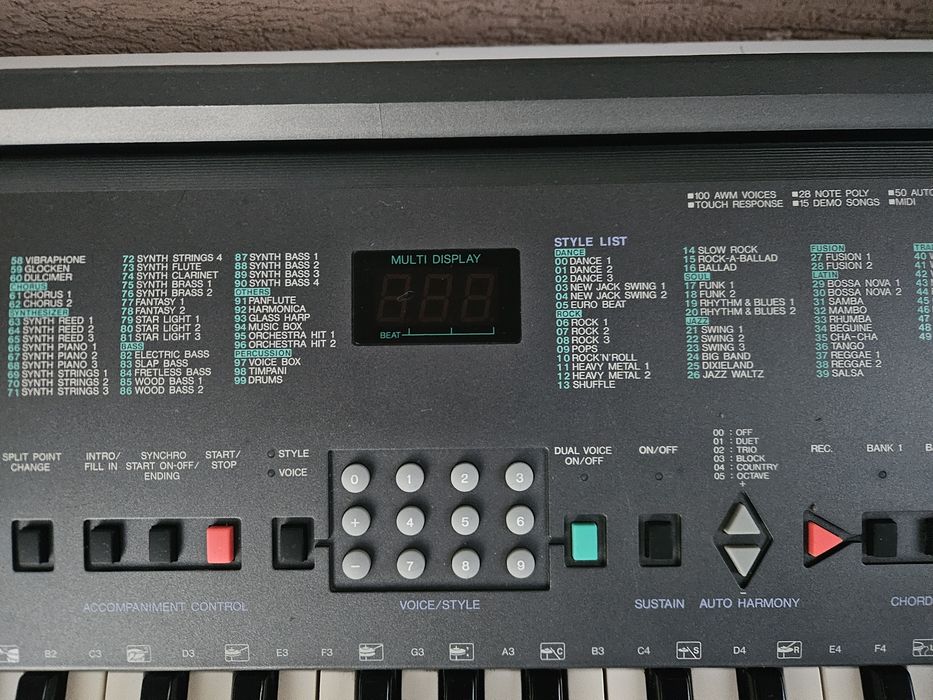 Keyboard Yamaha PSR-300 | Made in Japan | Dynamiczna klawiatura | MIDI
