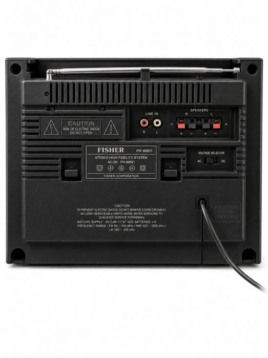 Fisher PH-W801 – radio magnetofon stereo 2x kaseta | Vintage | Sprawny