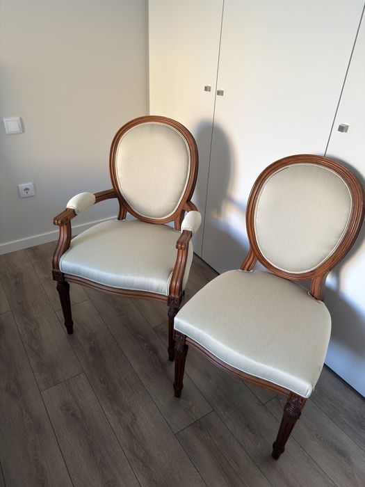 Conjunto de 2 Cadeirões em Madeira maciça