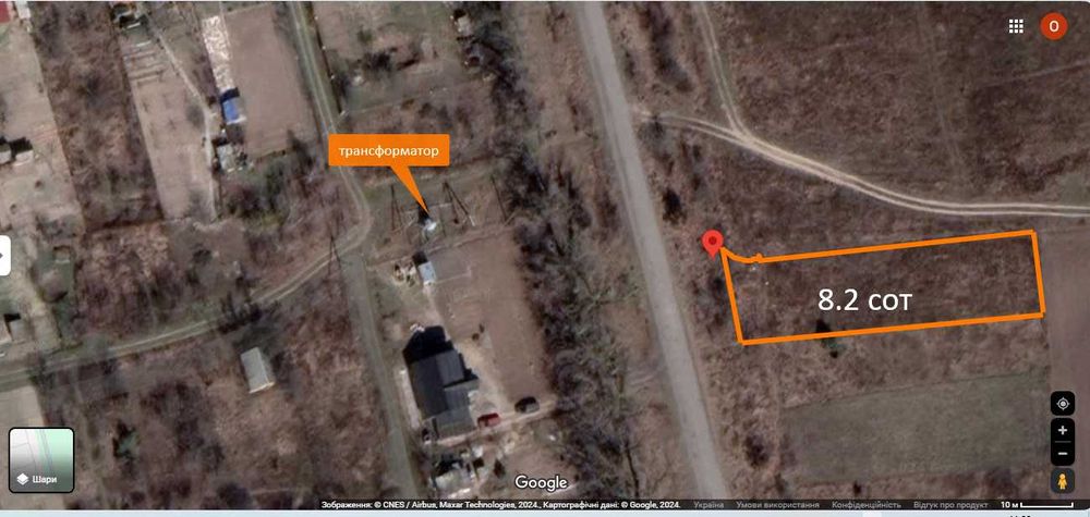 Продаж земельної ділянки під житлову забудову, площа 8.22 сот.