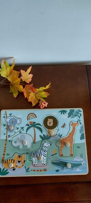 drewniana układanka Smiki Safari