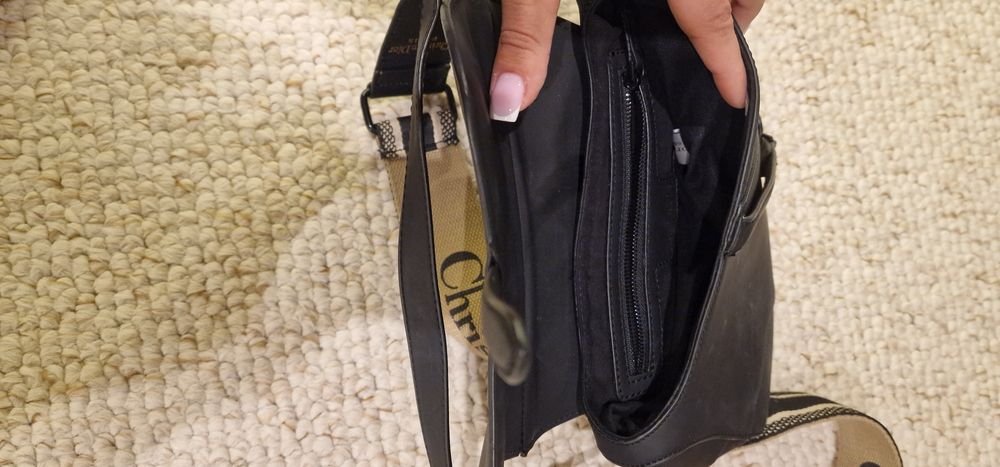 Dior Saddle Bag czarna matowa