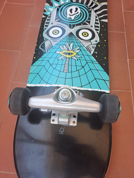 Skate criança 8-12 anos cp100 mid cosmic tamanho 7,6"