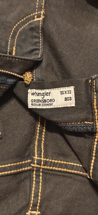 Wrangler spodnie czarne męskie