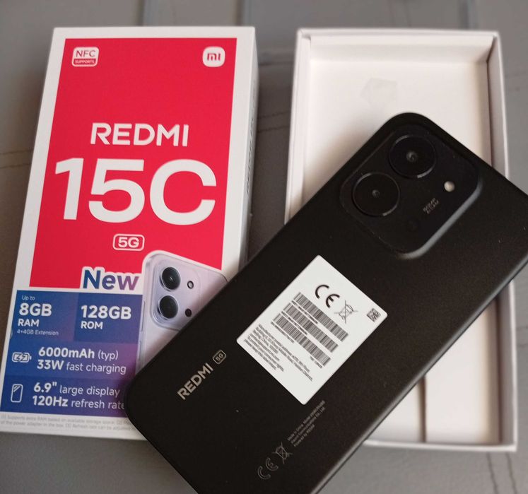 Xiaomi Redmi 15C 5G 8/128GB 120Hz 6000mAh Jak Nowy !