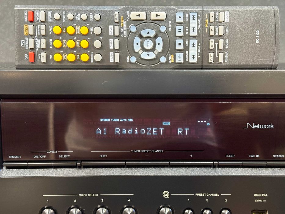 Amplituner 7.1 - DENON AVR-1912 +Pilot - Bluetooth USB HDMI NET 460wat