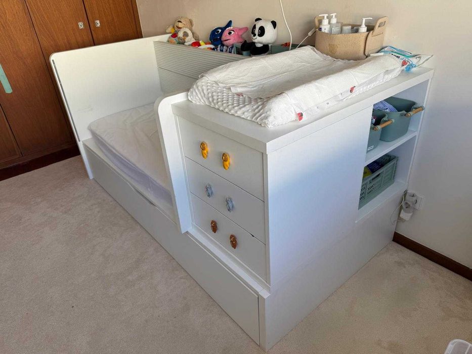 Berço conversivel com cama solteiro