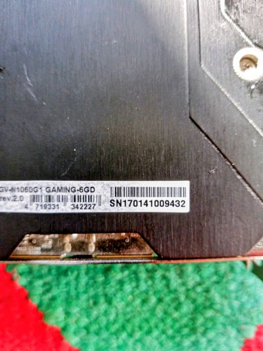 Gigabyte GeForce GTX 1060 6 GB — bdb stan, RGB