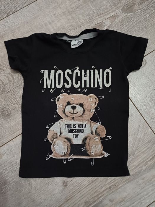 Tshirt dla dziewczynki chłopca unisex koszulka moschino 86 92