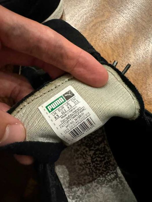 Buty Puma x Trapstar London Suede Black Sneakers 42.5