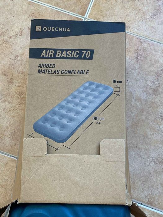 airbed basic 70 quechua nova cama insuflavel