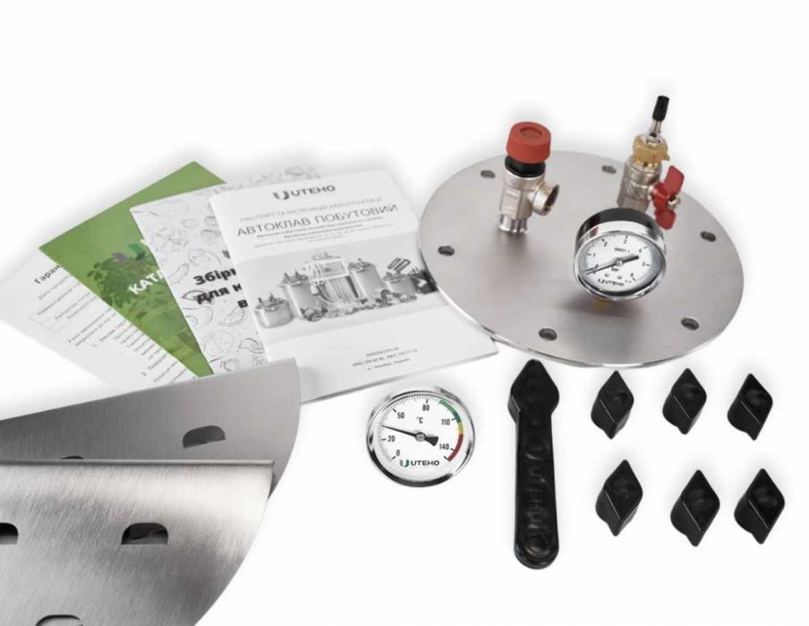 Газовий автоклав фірми УТЕХО з нержавіючої сталі на 8 банок 0,5 л.