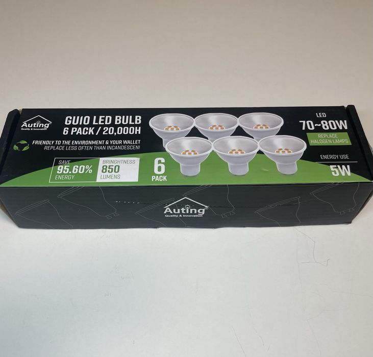 Світлодіодні лампи GU10 LED 5W 850 lm 6 шт
