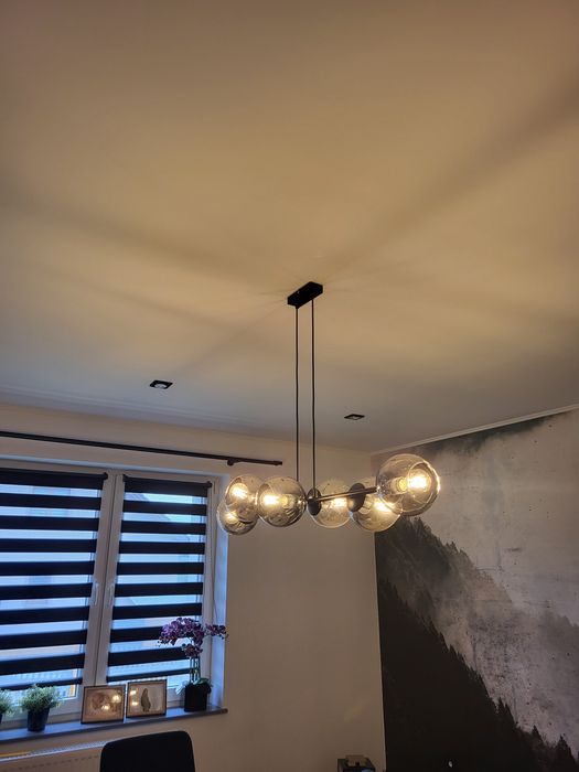 Lampa sufitowa szklana