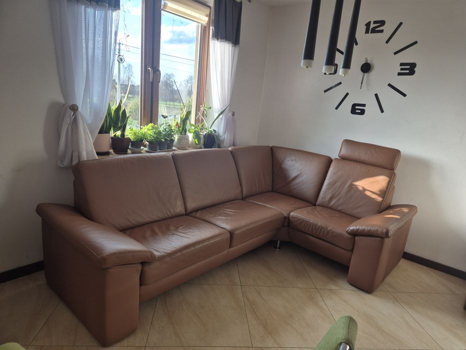 Niemiecki narożnik skóra naturalna