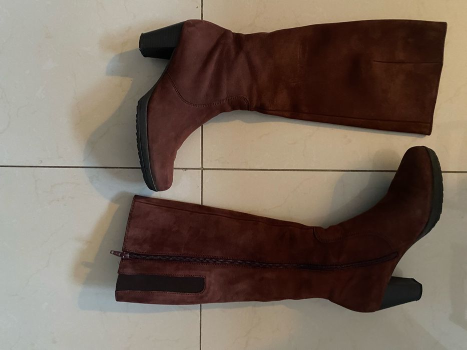 Kozaki damskie firmy Gabor kolor bordo