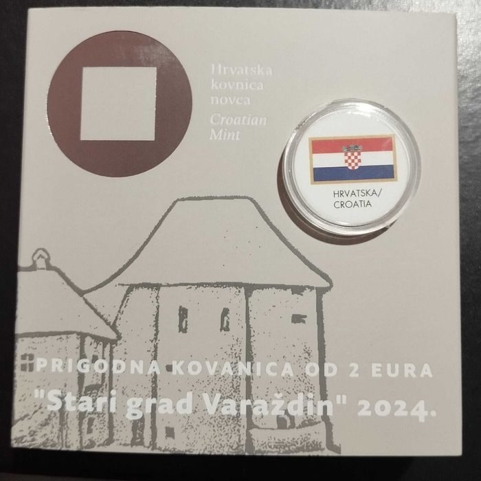 Moedas 2 euro comemorativa Croácia PROOF