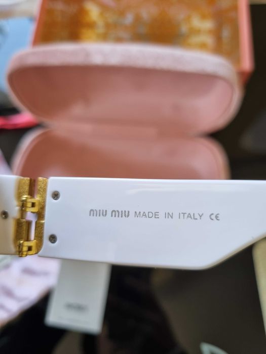 Окуляри Miu Miu білі