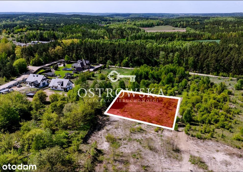 Działka budowlana 1134 m2, blisko Zalewu Ruda