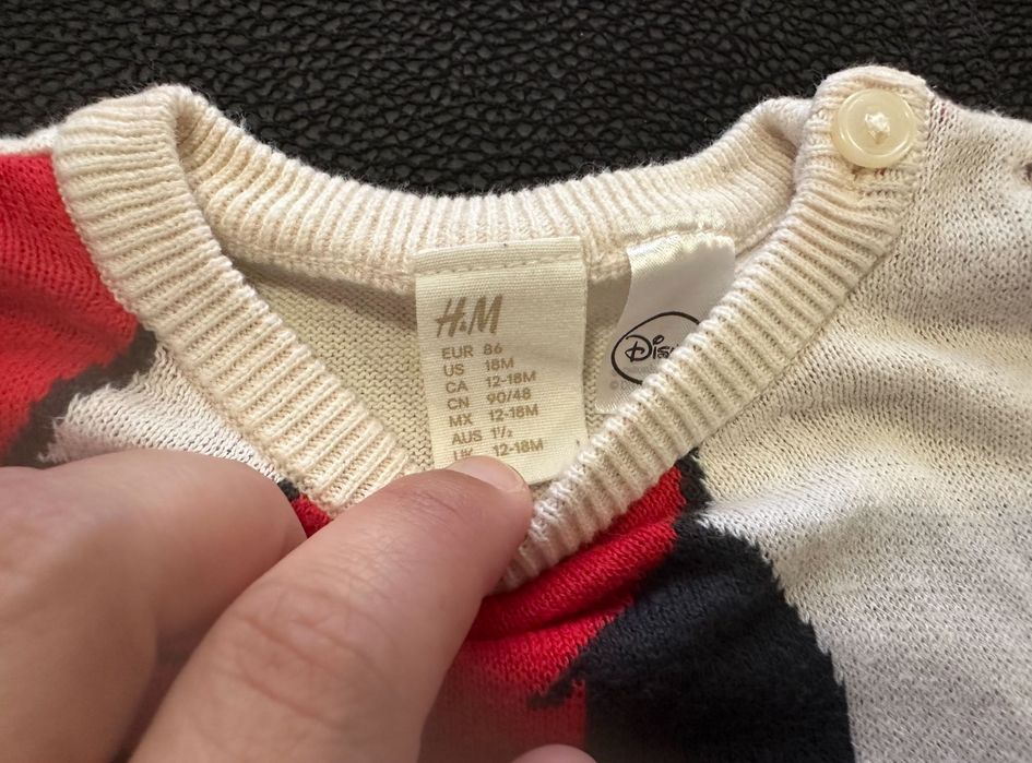 Camisola Minnie / Margarida (12-18M) H&M