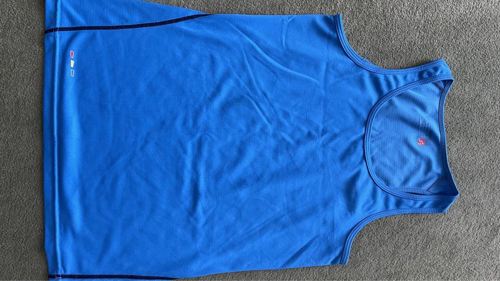 koszulka i bluza biegowa rozm XS, S, niebieski, lekkie, szybko schnące