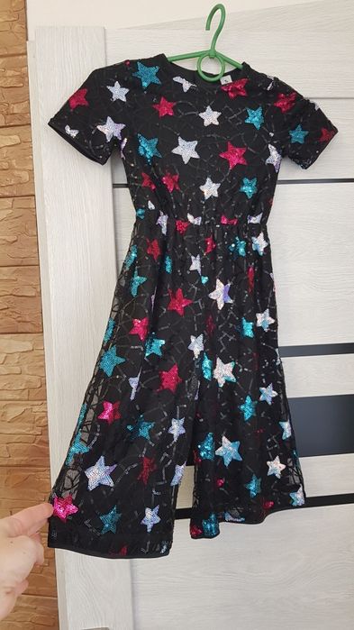 Красивый нарядный комбинезон модный комбез комбінезон ромпер в звездах