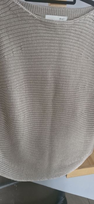 Sweterek beżowy bawełniany L/XL