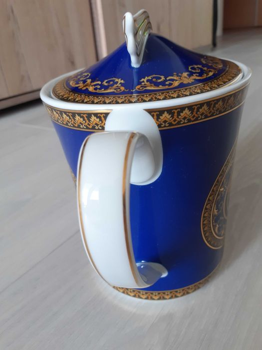 Dzbanek do herbaty versace medusa blue.