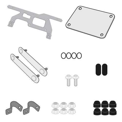 TL5108PLOSCAM KIT GIVI zestaw S250 BMW R1200GS / R1250 i ADV (13>24)