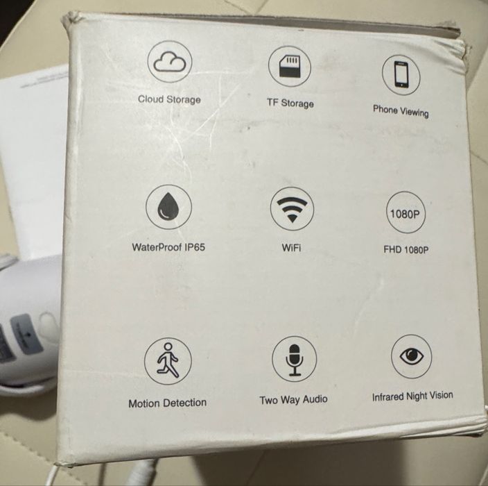 Kamera IP AKASO B60 1080P, zewnętrzna WLAN IP65