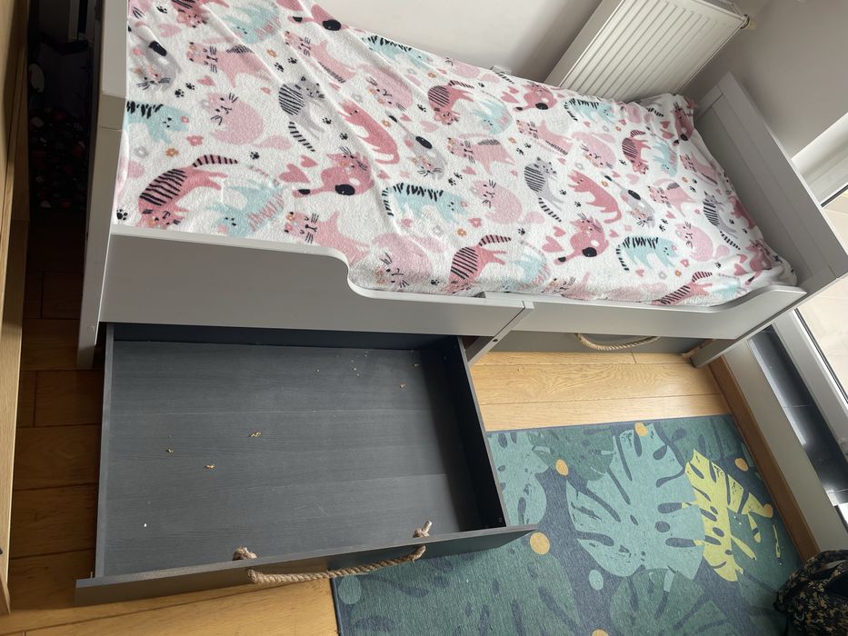 Lożko dzieciece Ikea z dwoma szufladami