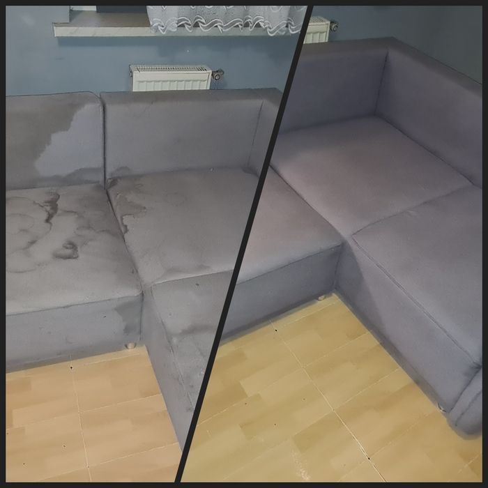 Pranie tapicerki meblowej PODSUSZANIE MATERIAŁU Ozonowanie pomieszczeń