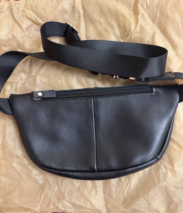 Сумка бананка Tom Stone натуральна шкіра