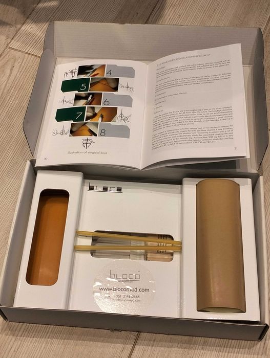 Bloco - Estação treino suturas cirúrgicas