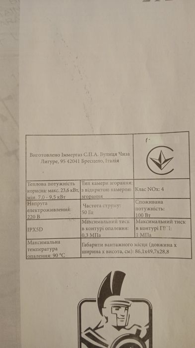 Двох контурний газовий котел.