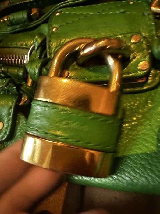 Chloé Paddington Verde c/Acessorios Dourados