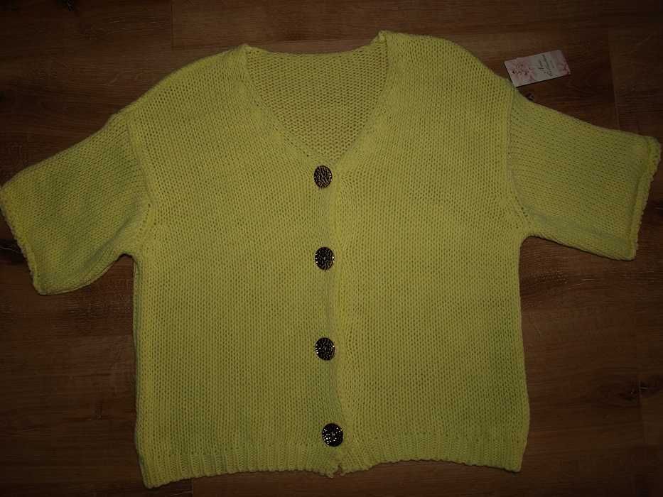 Sweterek nowy M/L/XL żółty
